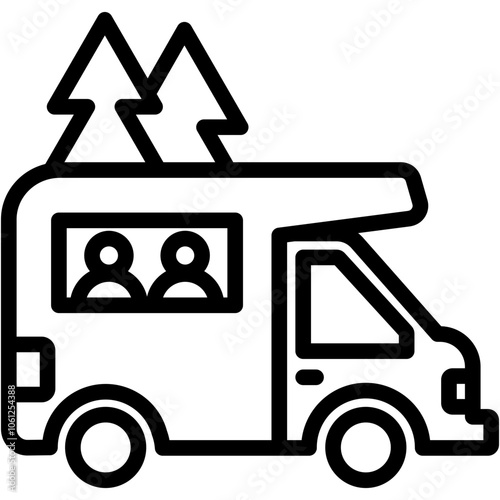 Rv Travel Icon