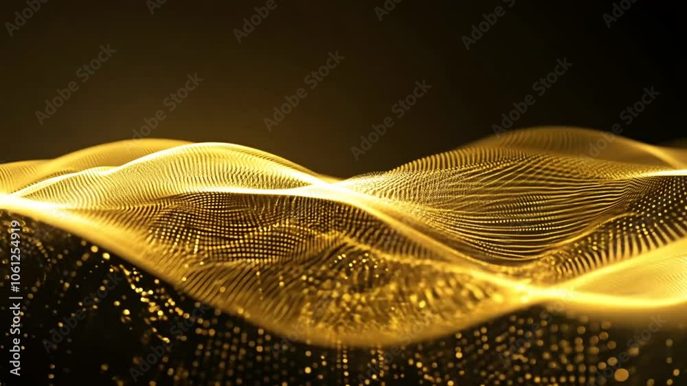 background particles loop golden dark bright 4k wave abstract animation black bokeh christmas colours design dust effect energy glistering glow glowing gold graphic light magic motion particle shine 