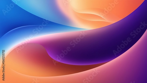 Smooth Modern Blue, Orange, and Purple Gradient with a Soft Blur - Perfect for Web Designs, Branding, Digital Presentations, and Backgrounds in Minimalist and Contemporary Projects.