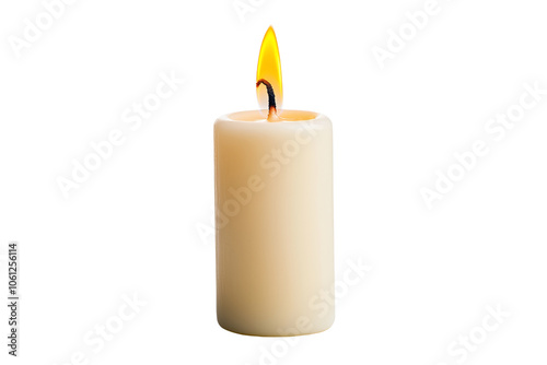 Serenity of a Softly Burning Candle Flame