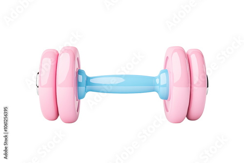 Cute Pastel Dumbbell for Fitness and Exercise