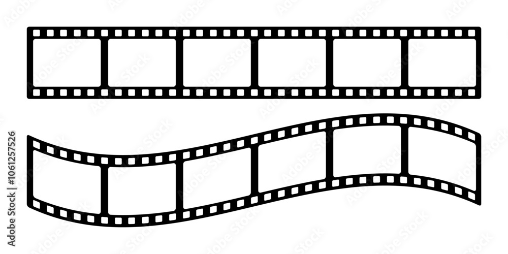 Film strip line icon simple design
