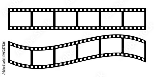 Film strip line icon simple design
