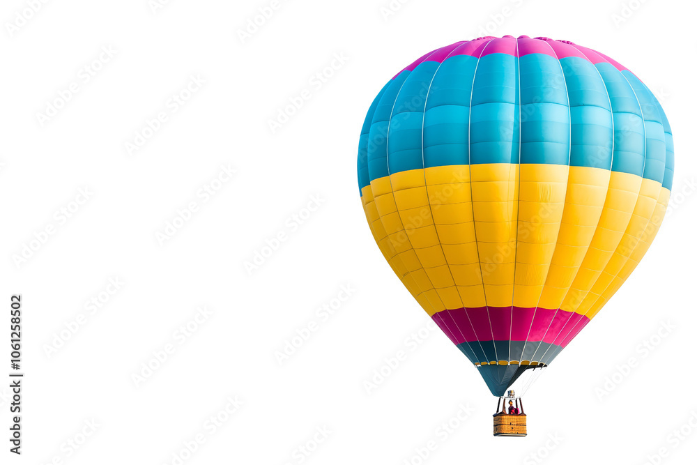 Fototapeta premium Colorful Hot Air Balloon against Clear Sky
