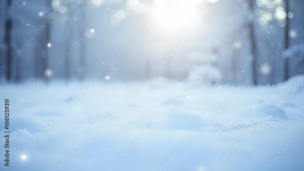 A Captivating Winter Scene of a Thick Blanket of Snow Covering the Ground A Captivating Winter Scene of a Thick Blanket of Snow Covering the Ground