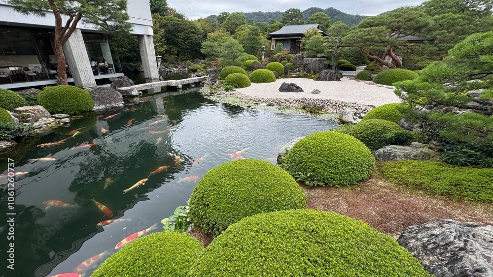 Obraz premium japanese garden pond