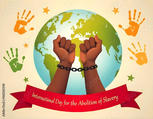 International Day for the Abolition of Slavery Illustration Design photo