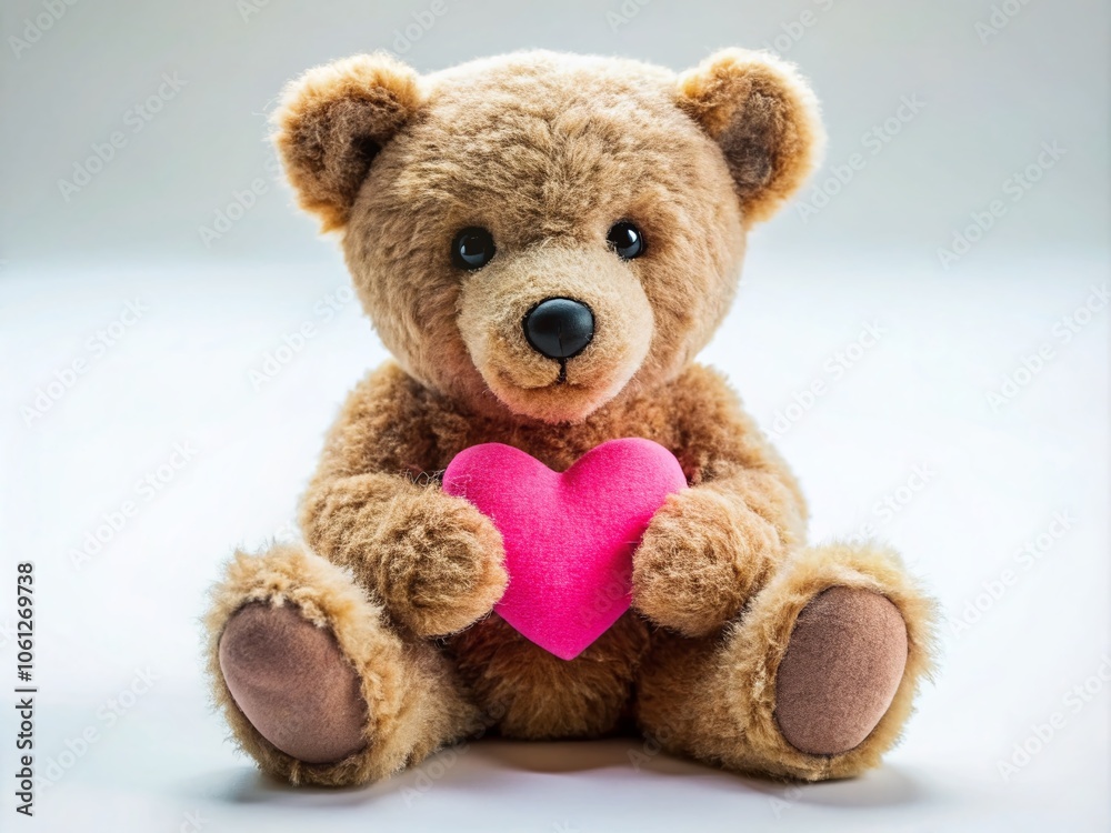 Fototapeta premium Bear with Heart - Tilt-Shift Photography