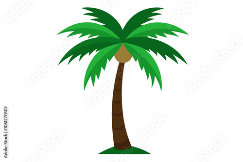 Palm tree | isolated vector illustration on white background