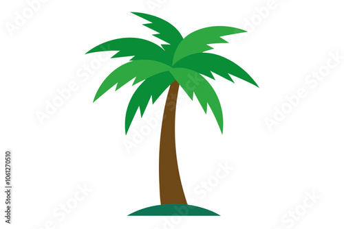 Palm tree | isolated vector illustration on white background