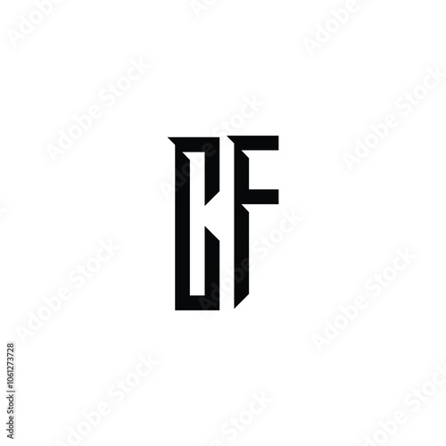 CF monogram logo design letter text name symbol monochrome logotype alphabet character simple logo