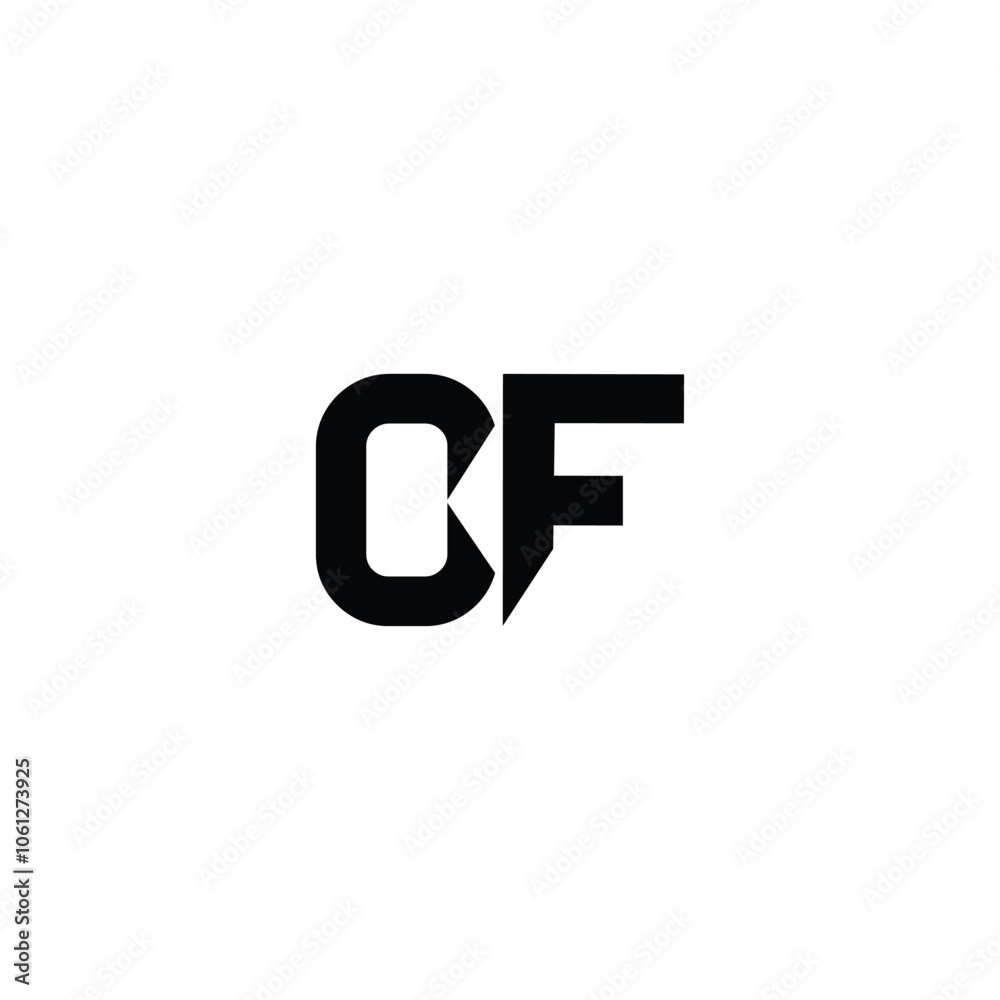 CF monogram logo design letter text name symbol monochrome logotype alphabet character simple logo CF monogram logo design letter text name symbol monochrome logotype alphabet character simple logo