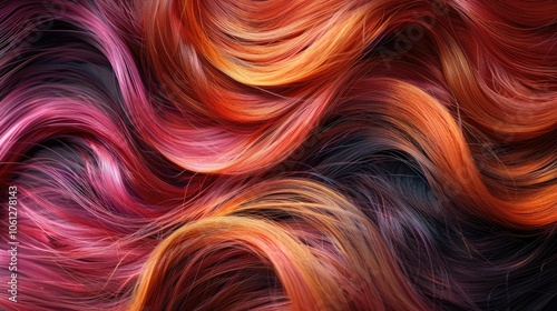 Abstract Swirling Flames: Dynamic Red and Orange Textures