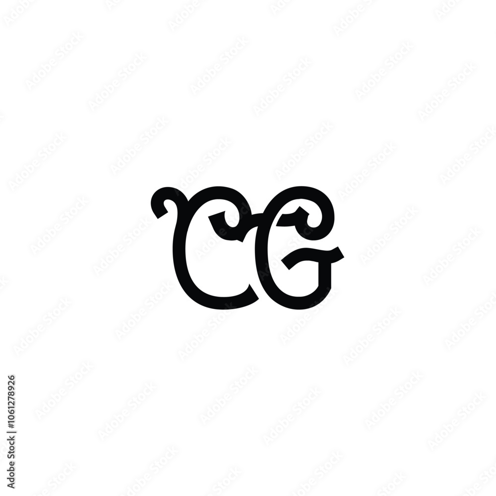 CG monogram logo design letter text name symbol monochrome logotype alphabet character simple logo CG monogram logo design letter text name symbol monochrome logotype alphabet character simple logo