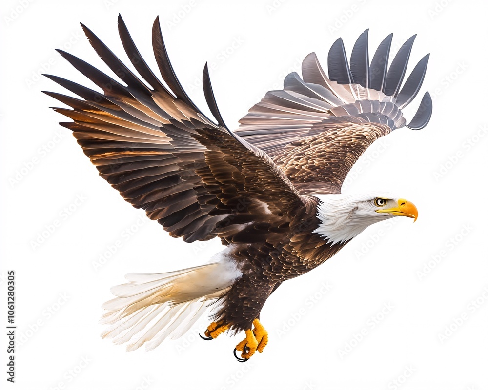 Obraz premium Bald Eagle in Flight