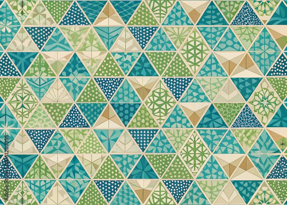 Minimalist Triangle Pattern Seamless Fabric Design Minimalist Triangle Pattern Seamless Fabric Design
