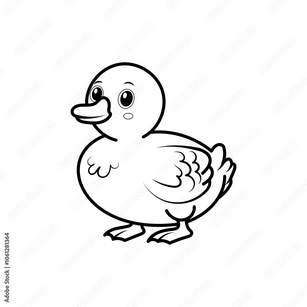 Duck on white background Duck on white background