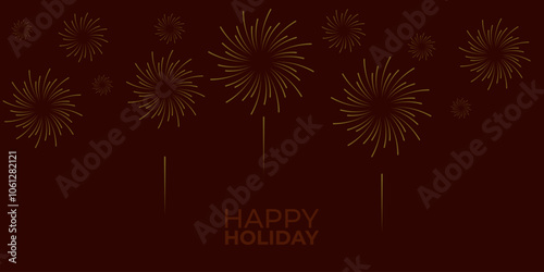 Fireworks icon background, fireworks background design for Christmas and new year.