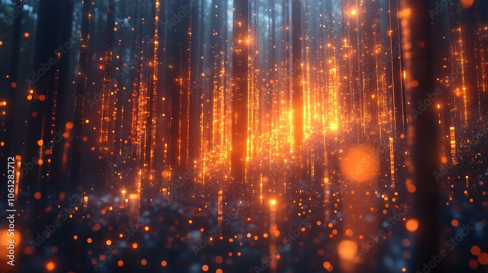 Explore the enchanting glow of a mystical forest Explore the enchanting glow of a mystical forest