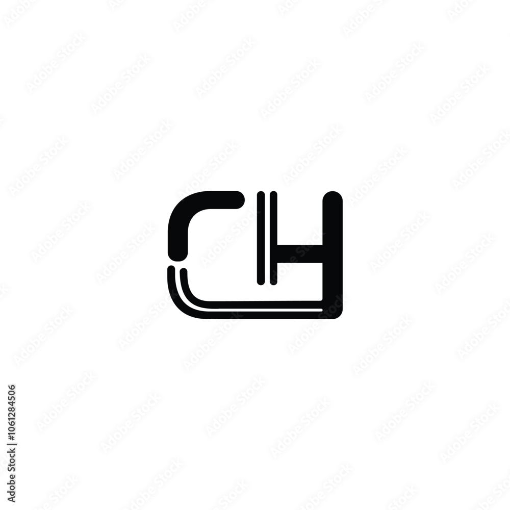 CH monogram logo design letter text name symbol monochrome logotype alphabet character simple logo CH monogram logo design letter text name symbol monochrome logotype alphabet character simple logo