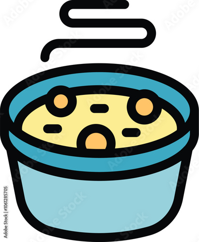 Delicious bowl of chickpea curry steaming hot and ready to be eaten