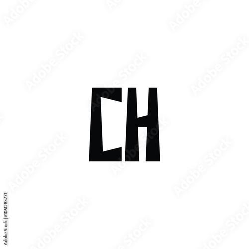 Free Download CH monogram logo design letter text name symbol monochrome logotype alphabet character simple logo - GFXLoad