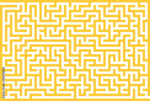 Seamless geometric maze pattern illustration, a vector labyrinth design for wallpaper and puzzle backgrounds