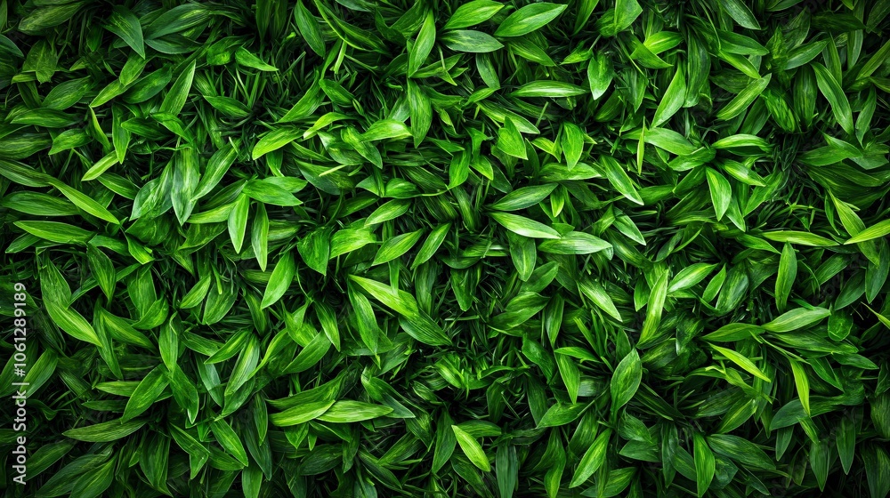 Lush Green Leaf Texture Background