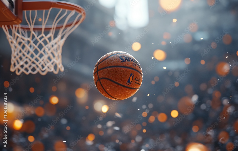 Basketball Game Action Close up Basketball Game Action Close up