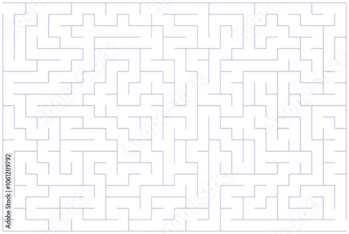 Seamless geometric maze pattern illustration, a vector labyrinth design for wallpaper and puzzle backgrounds