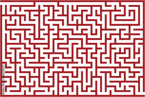 Seamless geometric maze pattern illustration, a vector labyrinth design for wallpaper and puzzle backgrounds