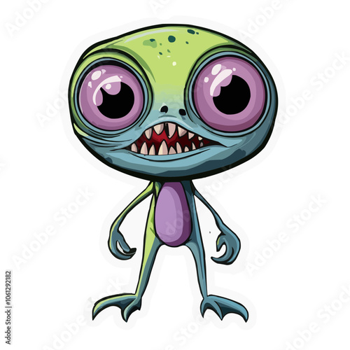 Download Weird Alien Sticker Icon - Perfect for Sci-Fi Projects