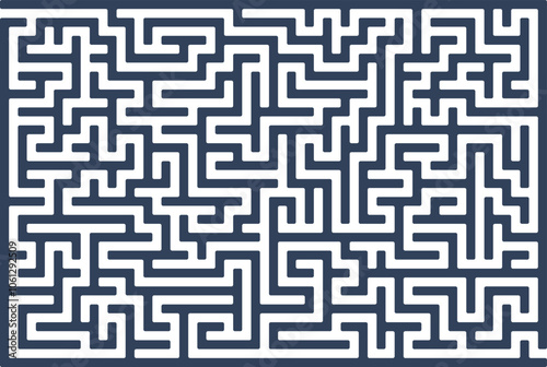 Seamless geometric maze pattern illustration, a vector labyrinth design for wallpaper and puzzle backgrounds