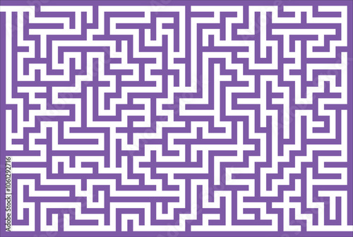 Seamless geometric maze pattern illustration, a vector labyrinth design for wallpaper and puzzle backgrounds