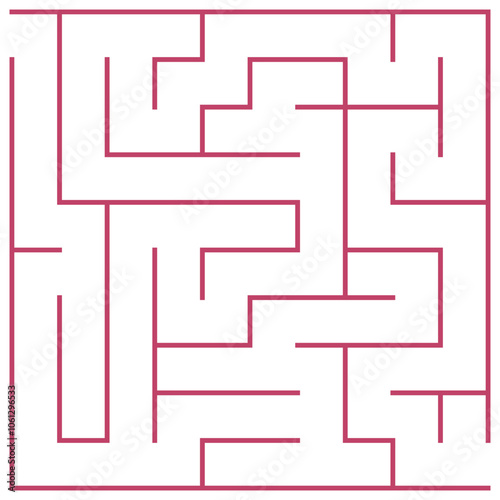 Seamless geometric maze pattern illustration, a vector labyrinth design for wallpaper and puzzle backgrounds