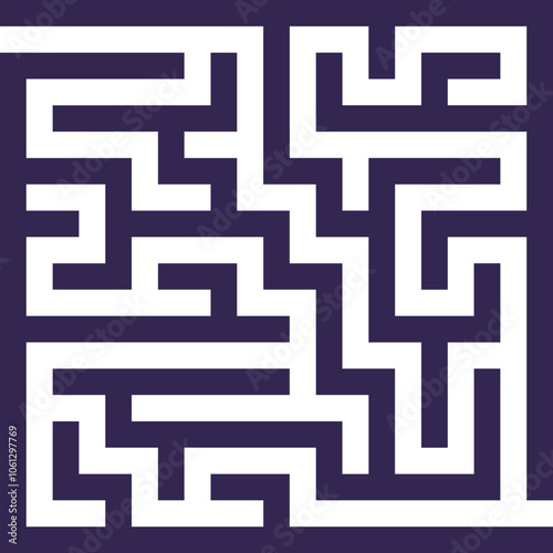 Seamless geometric maze pattern illustration, a vector labyrinth design for wallpaper and puzzle backgrounds