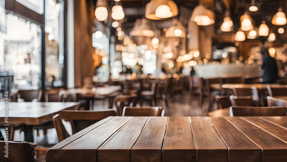 A restaurant with tables and chairs A restaurant with tables and chairs