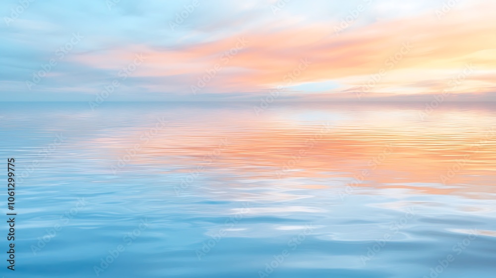 Explore the tranquility of serene waters under a colorful sky at dusk Explore the tranquility of serene waters under a colorful sky at dusk