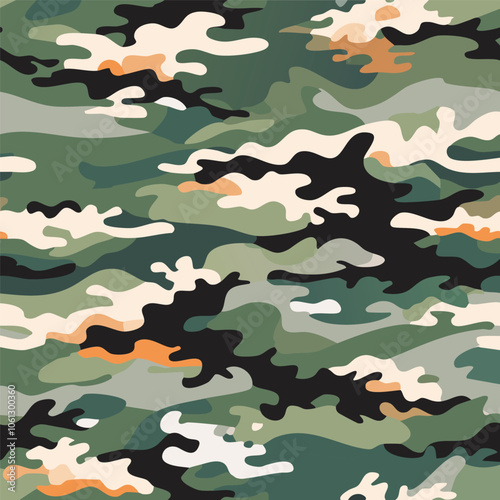 Camouflage seamless pattern