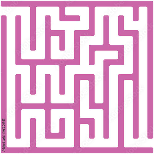 Seamless geometric maze pattern illustration, a vector labyrinth design for wallpaper and puzzle backgrounds