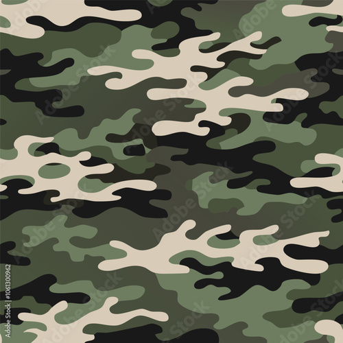 Camouflage seamless pattern