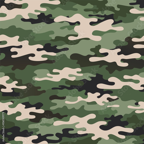 Camouflage seamless pattern