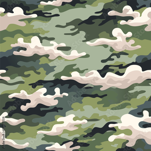 Camouflage seamless pattern