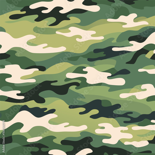 Camouflage seamless pattern