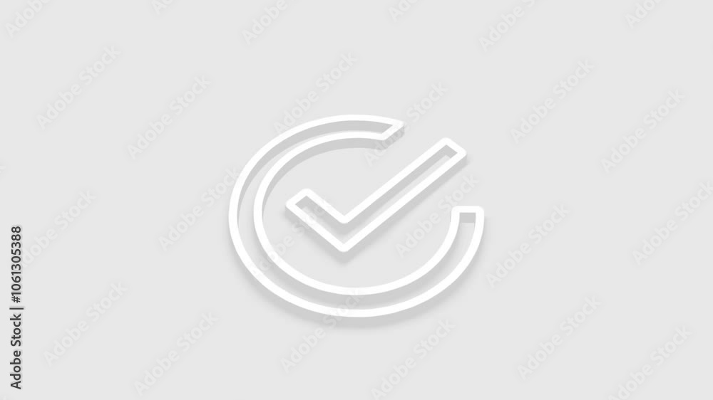 check mark logo intro reveal animation. check mark logo intro reveal animation.