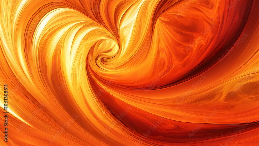 The image is a swirl of orange and yellow colors, creating a sense of movement The image is a swirl of orange and yellow colors, creating a sense of movement
