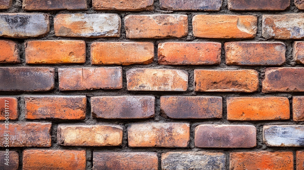 Rustic red and brown brick wall texture, closeup architectural photography of masonry building design Rustic red and brown brick wall texture, closeup architectural photography of masonry building design