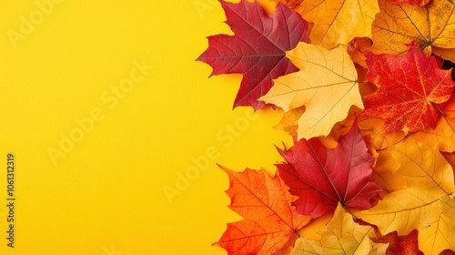 Close-Up of Autumn Leaves in Vibrant Colors