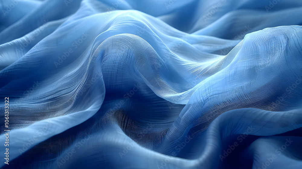 Abstract Blue Fabric Background Abstract Blue Fabric Background