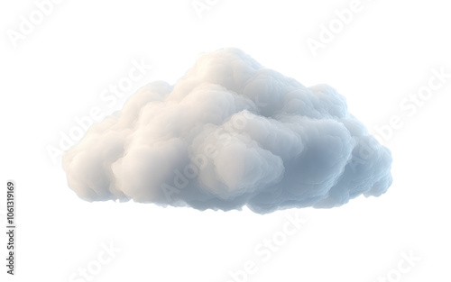 Cloud isolated on transparent background, Cutout clean white cloud transparent background,3d rendering,Collection of random shapes of abstract clouds,white cloud,white natural cloud element,png,Ai